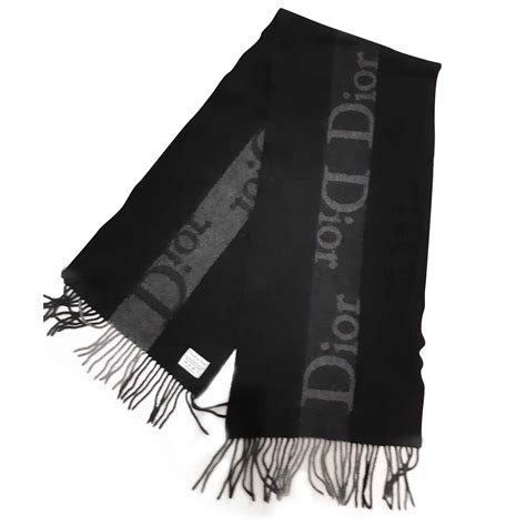 dior black scarf